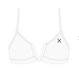 Venice White Swimsuit Top Bikini (Large) Venice White Thong Swim Bottom (Medium)